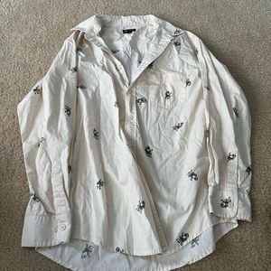 Grilling Santa Button Down shirt